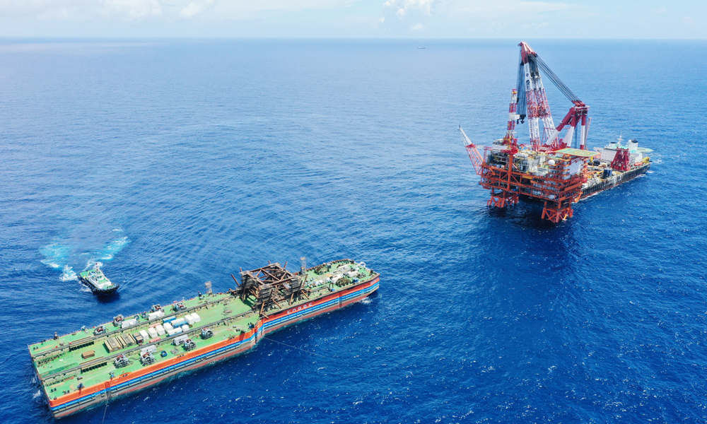 據了解，恩平18-6平臺建成投用后，標志著恩平油田群新建項目全部海上平臺建設完成。該油田群海上生產設施達到9座。